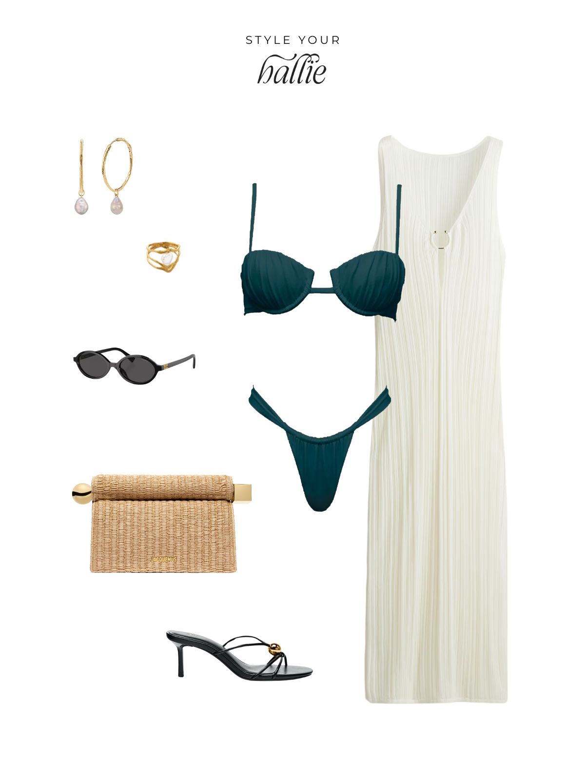 What to Wear on a Summer Getaway: Hallie Bikini in Pacific Styled to Perfection