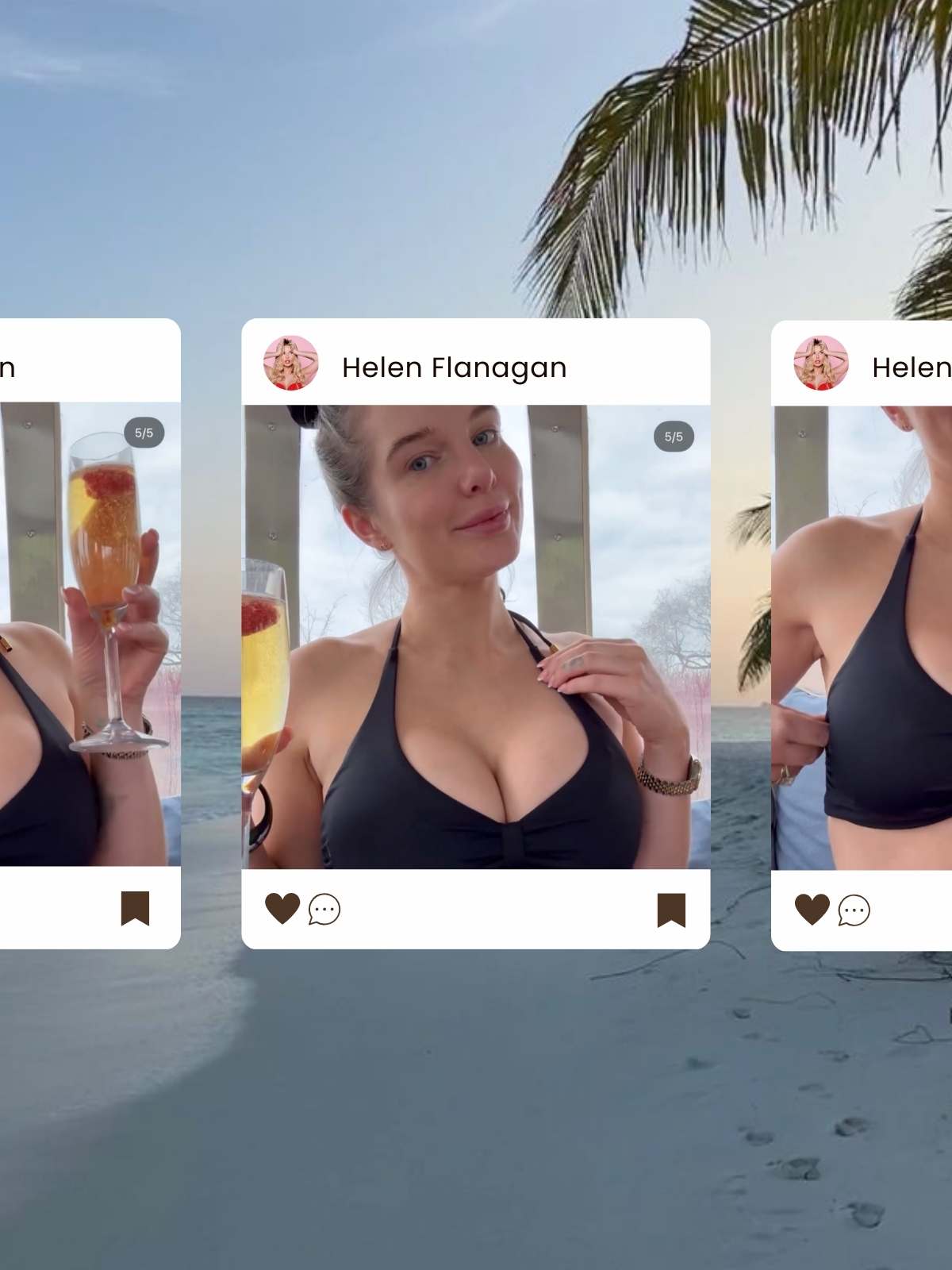 Helen Flanagan stuns in Isabelle Meira bikini for a luxury spa day