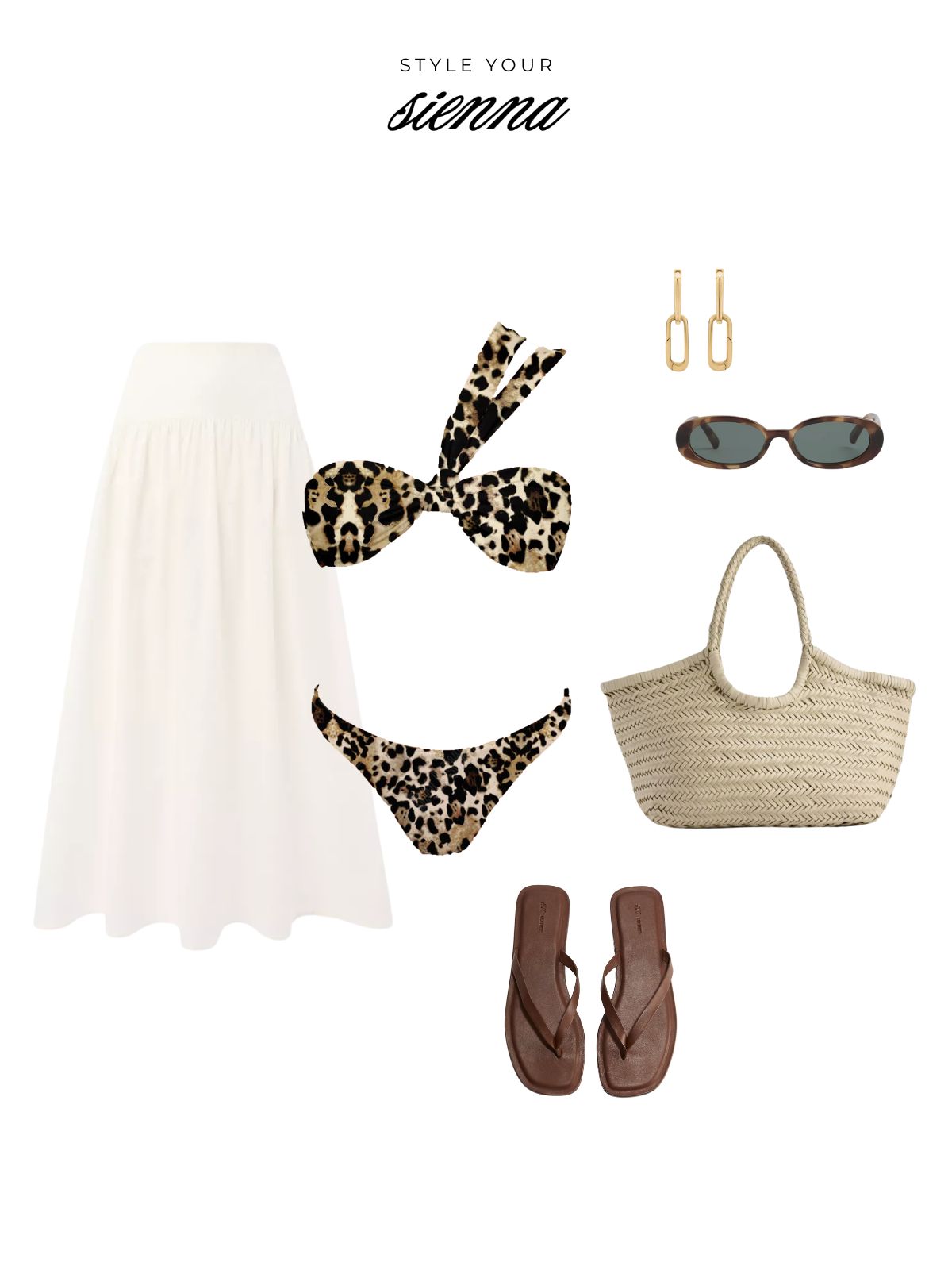 How to Wear the Sienna One-Shoulder Bikini in Animal Print Beyond the Beach
