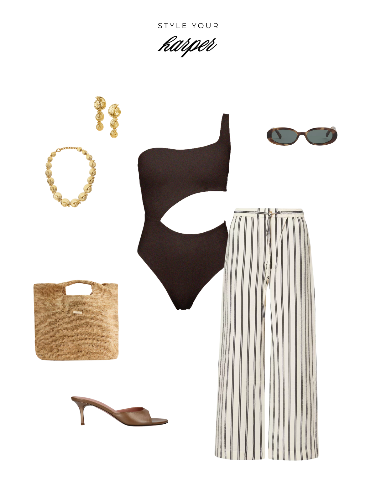 Styling the Harper One-Shoulder Swimsuit for Casual Travel Days